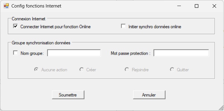 Configuration Internet BC4E